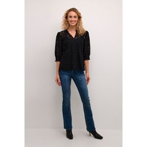Cream Blouse met korte mouwen CRKaspis A-shape black 36 Cream Blouse met korte mouwen CRKaspis A-shape black 36