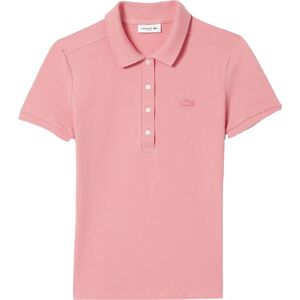 Lacoste Dames/Dames Mini Piqué Stretch Slim Poloshirt (Roze) 34 Lacoste Dames/Dames Mini Piqué Stretch Slim Poloshirt (Roze) 34