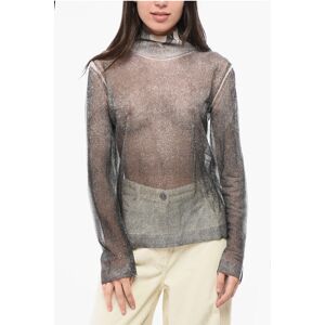 Maison Margiela MM1 MM10 Turtleneck zijden lichtgewicht trui in grijs L Maison Margiela MM1 MM10 Turtleneck zijden lichtgewicht trui in grijs L