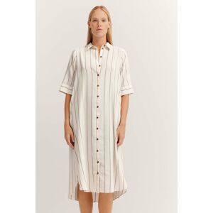 Bugatti Damen Overhemdjurk in linnenmix 36 Bugatti Damen Overhemdjurk in linnenmix 36