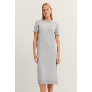 Bugatti Damen Gebreide jurk met korte mouwen & zijsplitten XL Bugatti Damen Gebreide jurk met korte mouwen & zijsplitten XL