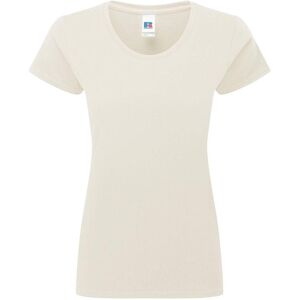 Russell Athletic Russell Dames/Dames Authentiek Klassiek Ringspun Katoen T-Shirt (Natuurlijk) L Russell Athletic Russell Dames/Dames Authentiek Klassiek Ringspun Katoen T-Shirt (Natuurlijk) L