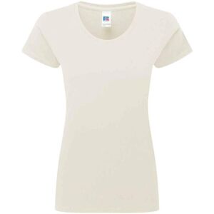 Russell Athletic Russell Dames/Dames Authentiek Ringspun Katoen Klassiek T-Shirt (Natuurlijk) M Russell Athletic Russell Dames/Dames Authentiek Ringspun Katoen Klassiek T-Shirt (Natuurlijk) M