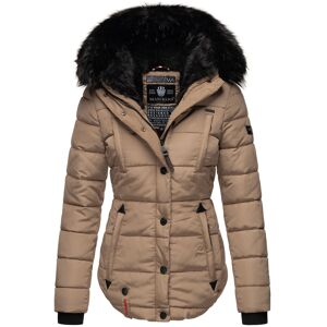 Marikoo dames winterjas Lotusblüte met teddyvoering & imitatiebontkraag XS Marikoo dames winterjas Lotusblüte met teddyvoering & imitatiebontkraag XS