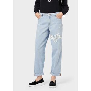 Dames Emporio Armani J89 Baggy-Fit Jeans in Blauw 31/32 Dames Emporio Armani J89 Baggy-Fit Jeans in Blauw 31/32