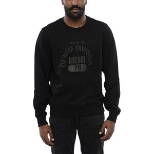 Diesel Unisex Volwassenen Divisie Logo Denim Sweatshirt (Zwart) XS Diesel Unisex Volwassenen Divisie Logo Denim Sweatshirt (Zwart) XS