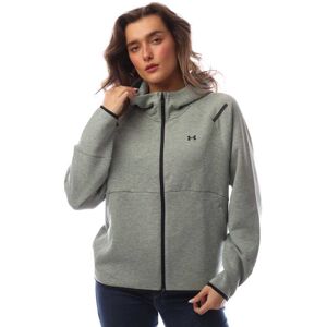 Women's Under Armour Unstoppable Fleece Full-Zip Hoodie in Groen Women's Under Armour Unstoppable Fleece Full-Zip Hoodie in Groen