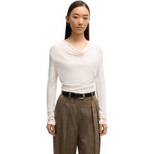 Damestop Boss Eseyana Lange Mouw in Wit S Damestop Boss Eseyana Lange Mouw in Wit S