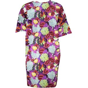 Cavalli Class Florale Print Zijde Mini Jurk XS Cavalli Class Florale Print Zijde Mini Jurk XS