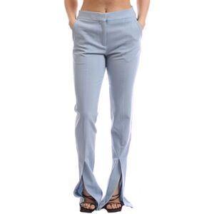 Off-White Dames Off White Wollen Blend Basic Slim Pants in Lichtblauw 36 Off-White Dames Off White Wollen Blend Basic Slim Pants in Lichtblauw 36