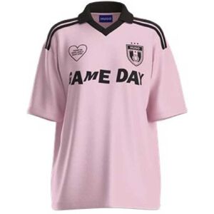 Dames-T-shirt Hugo Dila B Voetbal geïnspireerd in Roze M Dames-T-shirt Hugo Dila B Voetbal geïnspireerd in Roze M