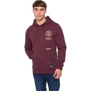 Crosshatch Mannen Moules Hoodie (Wijn) XL Crosshatch Mannen Moules Hoodie (Wijn) XL