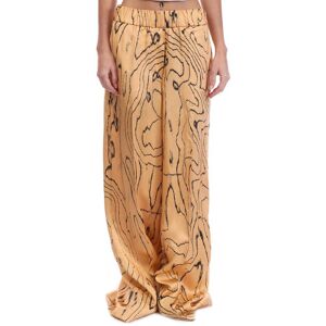 Off-White Off White Optical Pull On damesbroek in beige 40 Off-White Off White Optical Pull On damesbroek in beige 40