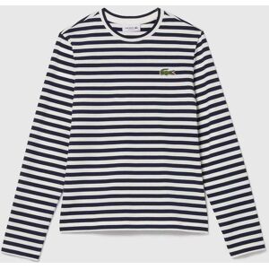 Dames Lacoste gestreept T-shirt met lange mouwen in marineblauw 42 Dames Lacoste gestreept T-shirt met lange mouwen in marineblauw 42