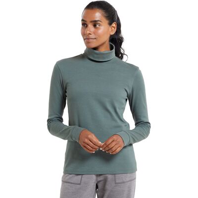 Mountain Warehouse Dames/Dames Meribel Katoenen Roll Hals Top met Lange Mouwen (Khaki) 36 Mountain Warehouse Dames/Dames Meribel Katoenen Roll Hals Top met Lange Mouwen (Khaki) 36