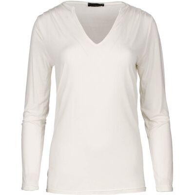 Conquista Cream Jersey V Hals Top S Conquista Cream Jersey V Hals Top S
