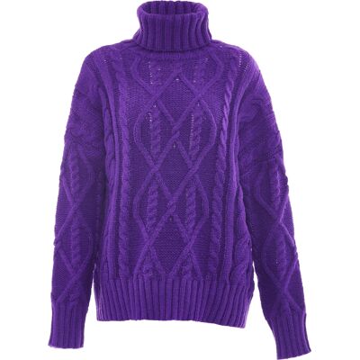 Mymo Trui met coltrui Dames paars XS/S Mymo Trui met coltrui Dames paars XS/S