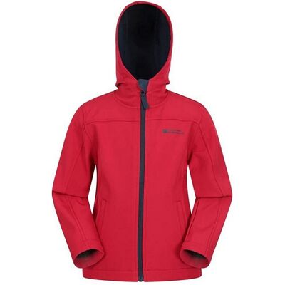 Mountain Warehouse Kinderen Exodus Waterdichte Softshell Jas - Rood - 11-12 jaar Mountain Warehouse Kinderen Exodus Waterdichte Softshell Jas - Rood - 11-12 jaar