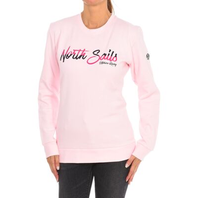 North Sails Dames Roze Ronde Hals Sweatshirt - Sweatshirt North Sails Dames Roze Ronde Hals Sweatshirt - Sweatshirt