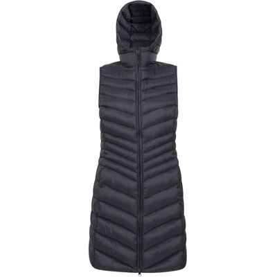 Mountain Warehouse Dames/Dames Florence gewatteerde lange jas (Zwart) 44 Mountain Warehouse Dames/Dames Florence gewatteerde lange jas (Zwart) 44