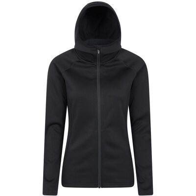 Mountain Warehouse Dames/Dames Dynamic Chakra IsoCool Full Zip Hoodie (Zwart) 38 Mountain Warehouse Dames/Dames Dynamic Chakra IsoCool Full Zip Hoodie (Zwart) 38