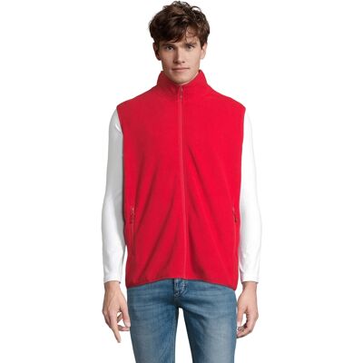 SOLS Uniseks Fleece Bodywarmer met rits voor volwassenen (Rood) 5XL SOLS Uniseks Fleece Bodywarmer met rits voor volwassenen (Rood) 5XL