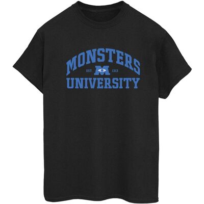 Disney Dames Monsters University Logo Katoen Boyfriend T-Shirt - T-Shirt Disney Dames Monsters University Logo Katoen Boyfriend T-Shirt - T-Shirt