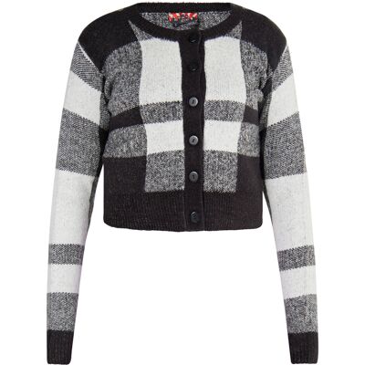 Mymo Zwarte XS Vest - Schots Geruit Mymo Zwarte XS Vest - Schots Geruit