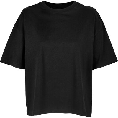 SOLS Dames/Dames Boxy Organic Oversized T-shirt (Diep zwart) XS SOLS Dames/Dames Boxy Organic Oversized T-shirt (Diep zwart) XS