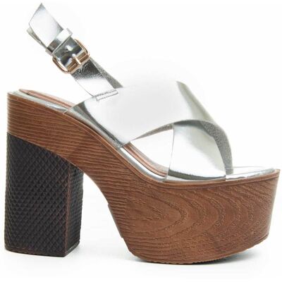 Montevita Heel Sandal Andalita8 In Zilver 37 Montevita Heel Sandal Andalita8 In Zilver 37
