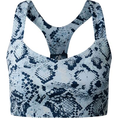Dare 2B Dames/Dames Swift III Slangenprint Sportbeha (Skyway) L Dare 2B Dames/Dames Swift III Slangenprint Sportbeha (Skyway) L