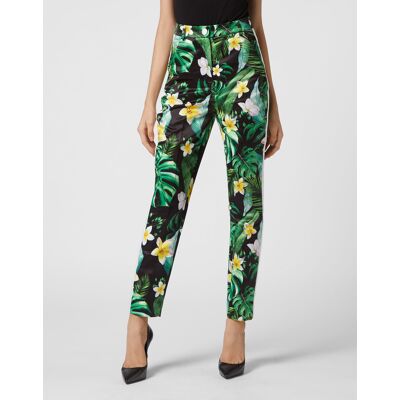 Philipp Plein Super Hoge Taille Jegging Hawaii L Philipp Plein Super Hoge Taille Jegging Hawaii L