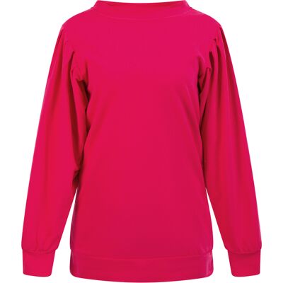 Mymo Sweatshirt Dames donkerroze M/L Mymo Sweatshirt Dames donkerroze M/L