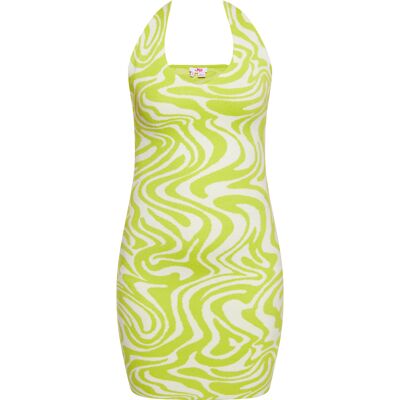 Mymo Jurk Dames GEBROKEN WITTE LIMOEN XS Mymo Jurk Dames GEBROKEN WITTE LIMOEN XS