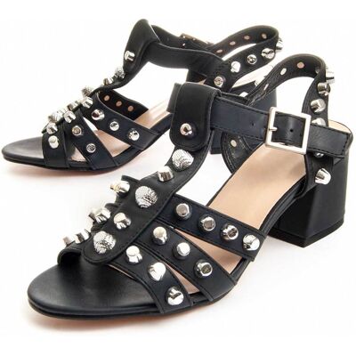 Montevita Montevida Heel Sandal Titan in Zwart 36 Montevita Montevida Heel Sandal Titan in Zwart 36