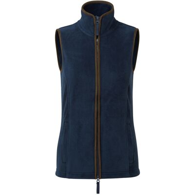 Premier Dames/dames Artisan Fleece Gilet (Marine / Bruin) L Premier Dames/dames Artisan Fleece Gilet (Marine / Bruin) L