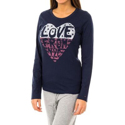 Tommy Hilfiger Dames-T-shirt met lange mouwen en ronde hals 1487903366 XS Tommy Hilfiger Dames-T-shirt met lange mouwen en ronde hals 1487903366 XS