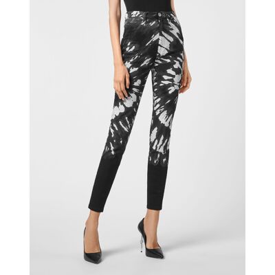 Philipp Plein Super Hoge Taille Jegging Tie Dye 28 (Taille) Philipp Plein Super Hoge Taille Jegging Tie Dye 28 (Taille)