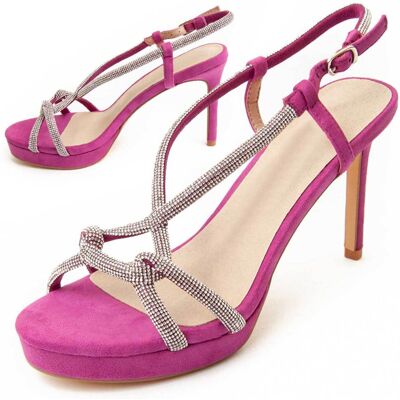 Montevita Heel Sandal Sandale2 in Fuchsia 39 Montevita Heel Sandal Sandale2 in Fuchsia 39