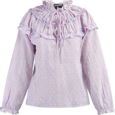 Dreimaster Blouse Dames lichtpaars M Dreimaster Blouse Dames lichtpaars M