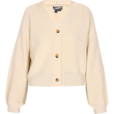 Dreimaster Creme Kort Gebreid Vest - Vest Dreimaster Creme Kort Gebreid Vest - Vest