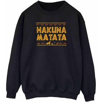 Disney Zwart Sweatshirt - The Lion King Hakuna Matata Disney Zwart Sweatshirt - The Lion King Hakuna Matata