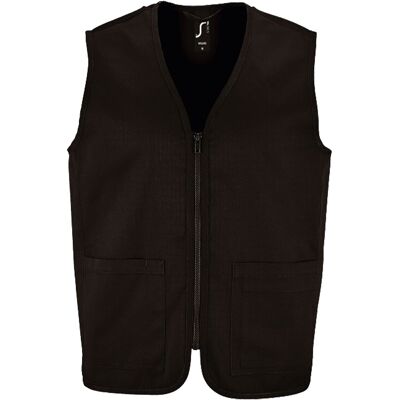 SOLS Wallace Gilet voor volwassenen (Zwart) XS SOLS Wallace Gilet voor volwassenen (Zwart) XS