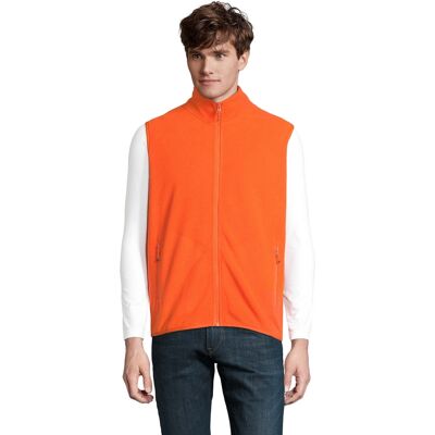 SOLS Uniseks Fleece Bodywarmer met rits voor volwassenen (Oranje) 5XL SOLS Uniseks Fleece Bodywarmer met rits voor volwassenen (Oranje) 5XL