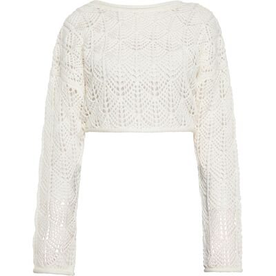Mymo Jumper Dames wit L Mymo Jumper Dames wit L