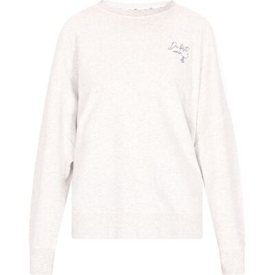 Dreimaster Sweatshirt Dames wol wit melange XS Dreimaster Sweatshirt Dames wol wit melange XS