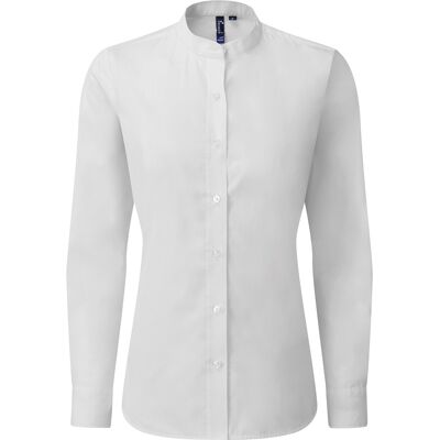 Premier Dames/dames Formeel overhemd met grote kraag (Wit) 2XL Premier Dames/dames Formeel overhemd met grote kraag (Wit) 2XL