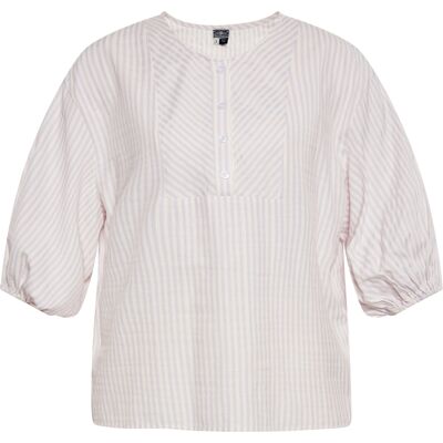 Dreimaster Blouse Dames Lichtpaars gebroken wit XS Dreimaster Blouse Dames Lichtpaars gebroken wit XS