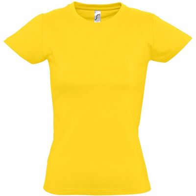 SOLS Dames/dames Imperial Heavy Short Sleeve T-Shirt (Goud) S SOLS Dames/dames Imperial Heavy Short Sleeve T-Shirt (Goud) S