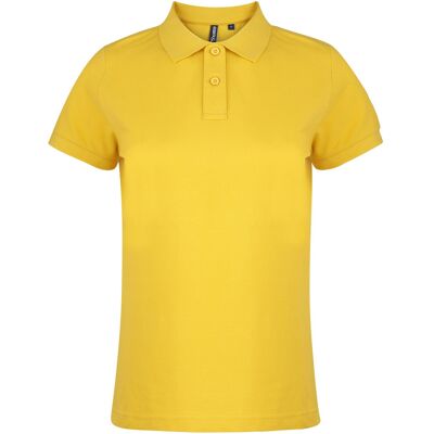 Asquith & Fox Dames/dames Poloshirt met korte mouwen en effen mouwen (Zonnebloem) XS Asquith & Fox Dames/dames Poloshirt met korte mouwen en effen mouwen (Zonnebloem) XS
